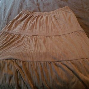 Light brown high low skirt Size Large
